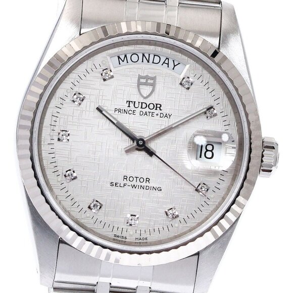 TUDOR Prince Date Day 76214 10P Diamond WG Bezel Automatic Men's Watch_898805 - Picture 1 of 6